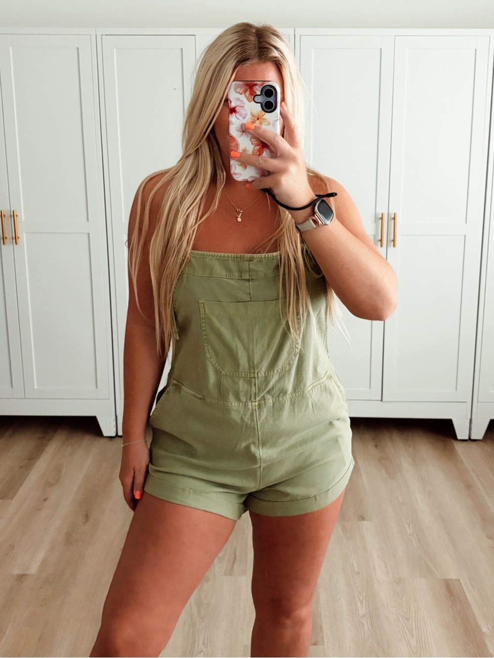 🆕 NWT Billabong olive green tie dye wild pursuit overall romper